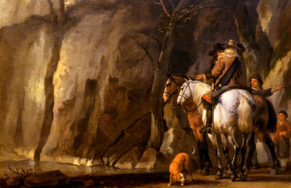 Abraham van Calraet - Horsemen in a Ravine NTIV PET 122067