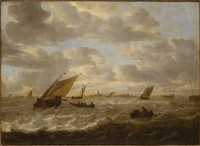 Abraham van Beyeren - Marine with a Rough Sea Cat637