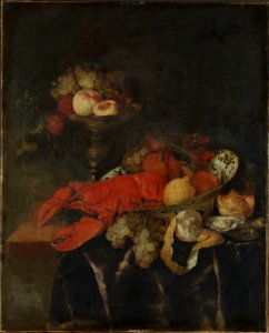 Abraham van Beyeren - Still Life - NG.M.01383 - National Museum of Art, Architecture and Design. Free illustration for personal and commercial use.