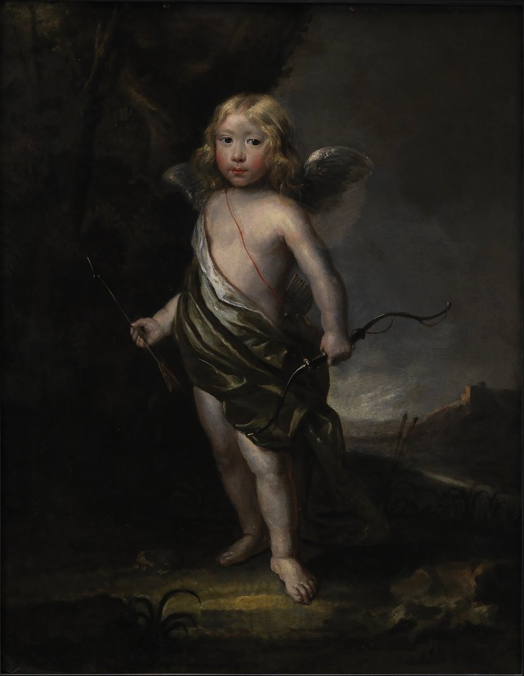 Abraham Wuchters - Portrait of a Noble Boy in Cupid's Costume - KMS3727 - Statens Museum for Kunst