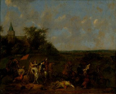 Abraham Veer - Cavalry Battle - O 5669 - Slovak National Gallery
