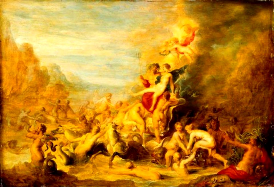 Abraham van Diepenbeeck - De triomf van Neptunus en Amphitrite - Gal.-Nr. 1016 - Staatliche Kunstsammlungen Dresden