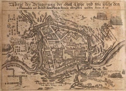 Abris der Belegerung der Statt Lippe 1623