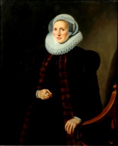 Abraham Vinck - Portret van Mayken Baccher (1565-1612) - 18057 - Centraal Museum