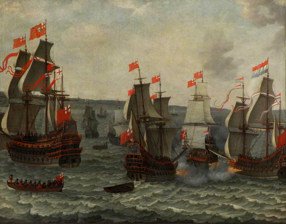Abraham Willaerts (c.1603-1669) - Action between Ships in the First Dutch War, 1652–1654 - BHC0823 - Royal Museums Greenwich