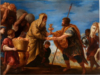 Abraham y Melquisedec, por Juan Antonio de Frías