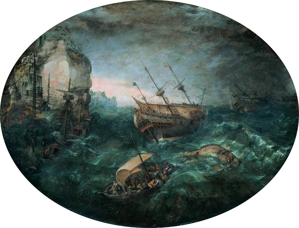 Abraham Willaerts Shipwreck off a Rocky Coast 1614