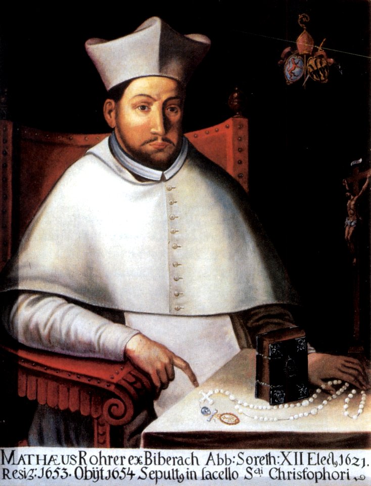 Abt Matthäus Rohrer Schussenried Ölportrait