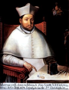 Abt Matthäus Rohrer Schussenried Ölportrait