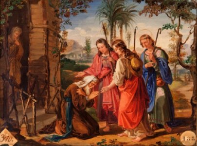 Abraham y los tres ángeles, de Bernardino Montañés (Real Academia de Bellas Artes de San Fernando)