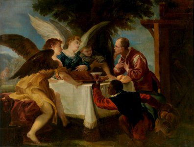 Abraham y los tres ángeles, por Juan Antonio de Frías