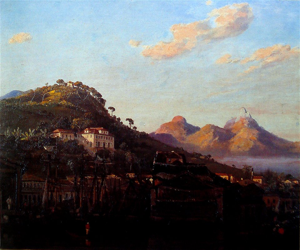 Abraham-Louis Buvelot - Vista da Gamboa, no Rio de Janeiro - 1852