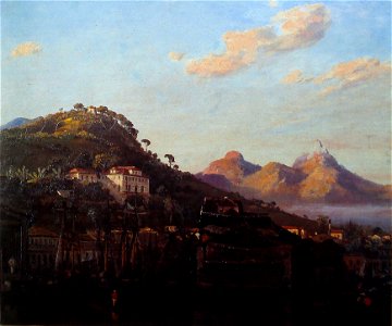 Abraham-Louis Buvelot - Vista da Gamboa, no Rio de Janeiro - 1852