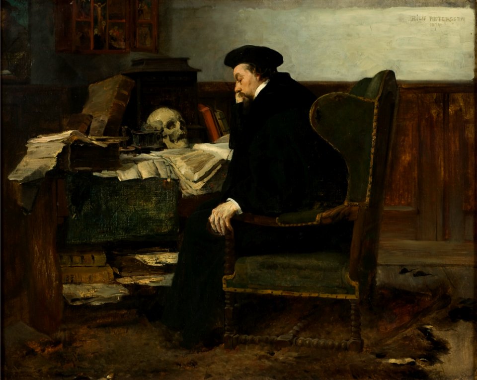 Absorbed in his Studies (Eilif Peterssen) - Nationalmuseum - 18314