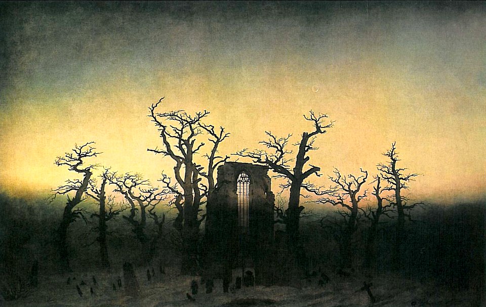 Abtei im Eichwald (C D Friedrich)