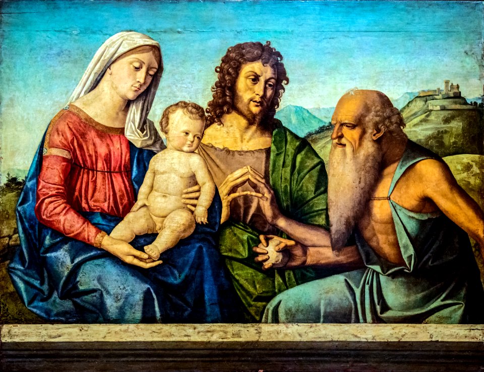 Accademia - La Madonna col Bamino e S.Giovannino Tavola 55x74,5 Cat.101