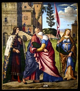 Accademia - Incontro di Gioacchino e Anna con san Luigi IX e santa Libera - Carpaccio
