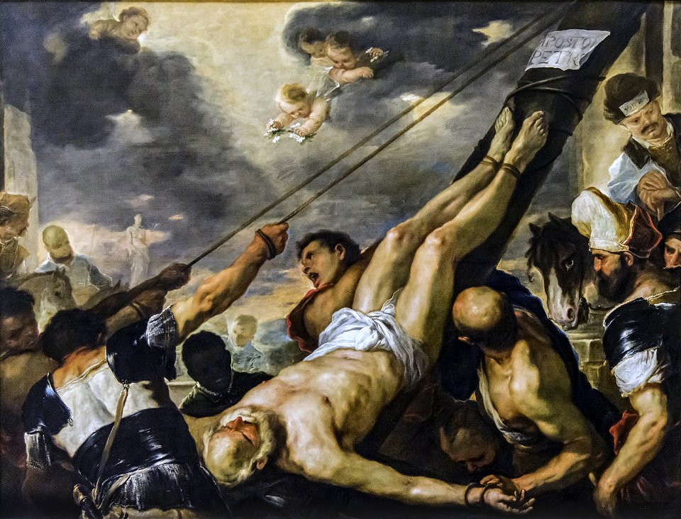 Accademia Crucifixion Of St Peter By Luca Giordano Free Stock   Accademia Crucifixion Of St Peter By Luca Giordano Illustration Md 