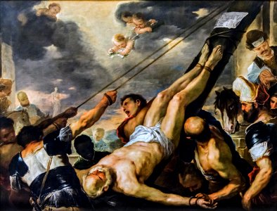 Accademia - Crucifixion of St. Peter by Luca Giordano