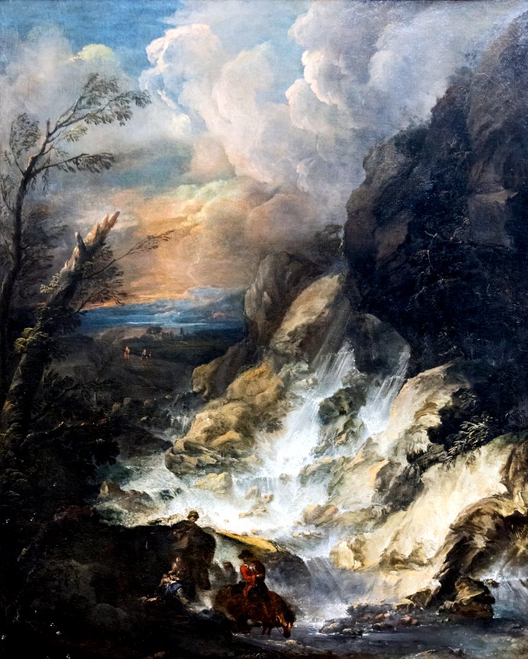 Accademia - La cascata - Marco ricci Cat.454 (convento di san Giogio maggiore)