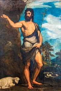 Accademia - St John the Baptist by Titian Cat314. Free illustration for personal and commercial use.