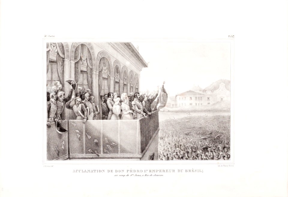 Acclamation de Don Pédro 1er. Empereur du Brésil, da Coleção Brasiliana Iconográfica