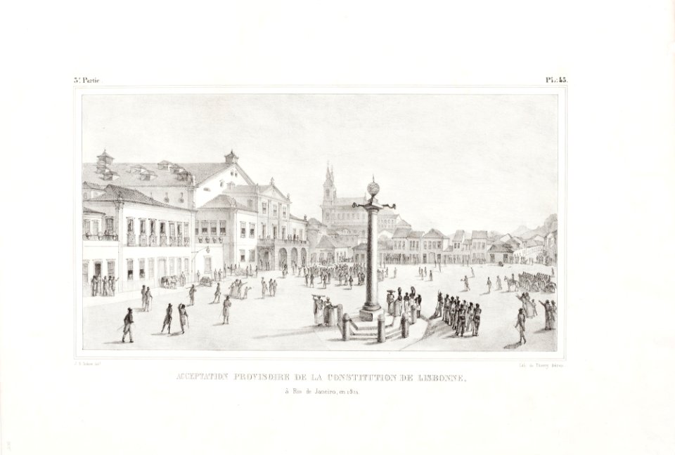Acceptation provisoire de la constitution de Lisbonne, à Rio de Janeiro, en 1821 (2), da Coleção Brasiliana Iconográfica