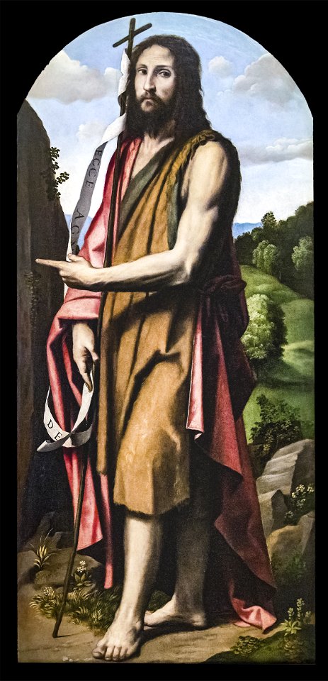Accademia - San Giovanni Battista di Alessandro Bonvicino detto il Moretto Cat.333