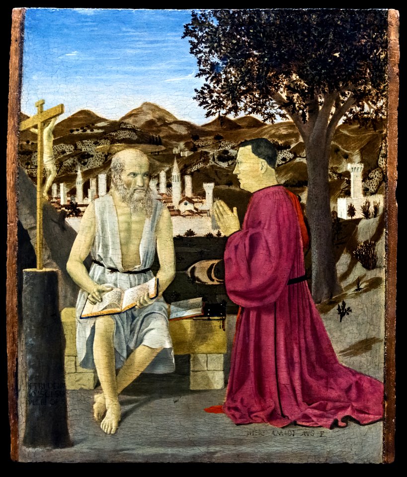 Accademia - San Girolamo e un devoto - Piero della Francesca