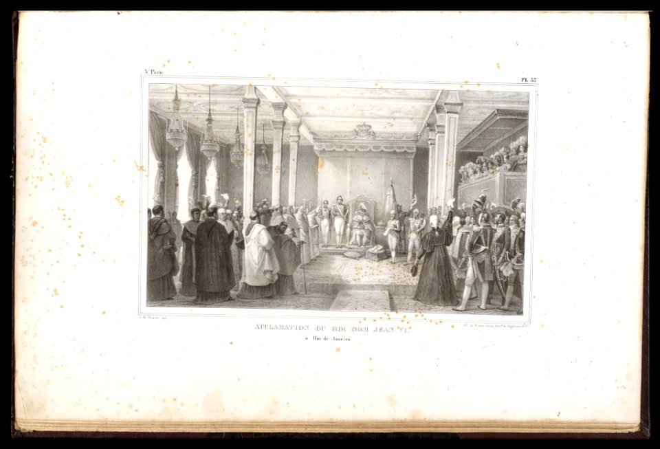 Acclamation du roi Dom Jean VI - à Rio de Janeiro (1), da Coleção Brasiliana Iconográfica
