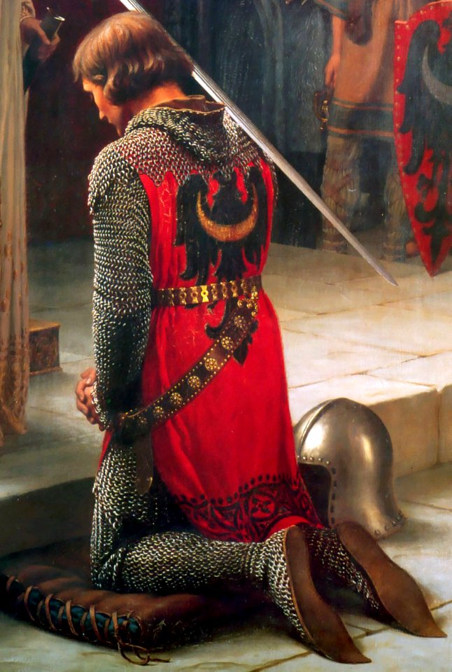 Accolade by Edmund Blair Leighton cropped