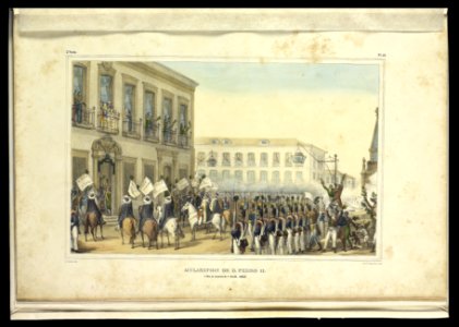 Acclamation de D. Pedro II. - à Rio de Janeiro le 7 Avril, 1831 (1), da Coleção Brasiliana Iconográfica