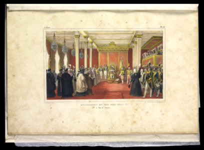Acclamation du roi Dom Jean VI - à Rio de Janeiro (2), da Coleção Brasiliana Iconográfica
