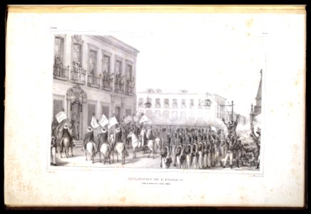Acclamation de D. Pedro II. - à Rio de Janeiro le 7 Avril, 1831 (2), da Coleção Brasiliana Iconográfica