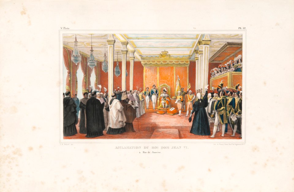Acclamation du roi Dom Jean VI à Rio de Janeiro (4), da Coleção Brasiliana Iconográfica