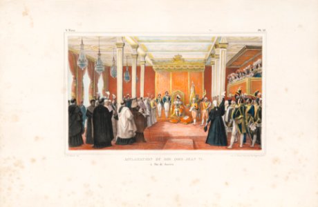 Acclamation du roi Dom Jean VI à Rio de Janeiro (4), da Coleção Brasiliana Iconográfica
