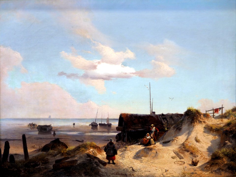 Achenbach Fischerkate in den Dünen@Albert König Museum20160904