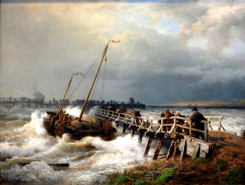 Achenbach Havarie am alten Pier@Albert König Museum20160904
