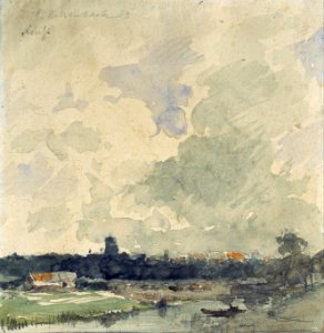 Andreas Achenbach - View of Neuss - Google Art Project