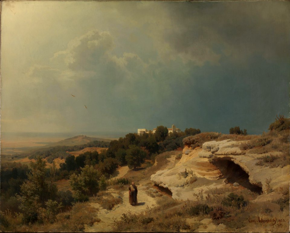 Oswald Achenbach - Italian Landscape - NG.M.00244 - National Museum of Art, Architecture and Design