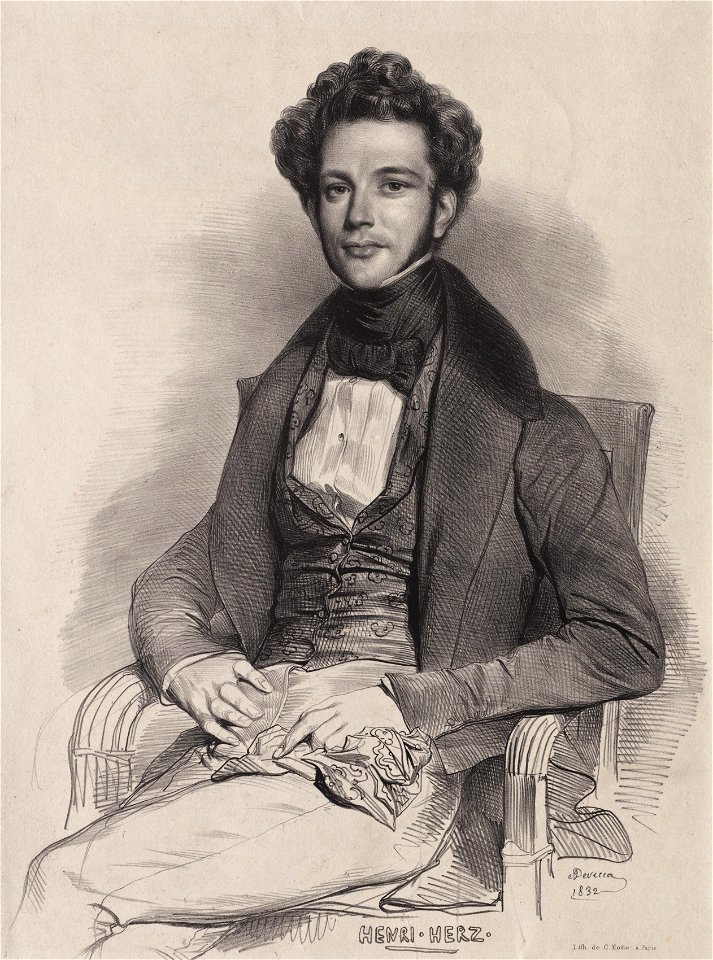 Achille Devéria (French, 1800-1857) - Henri Herz, Pianist - 2009.522 - Cleveland Museum of Art