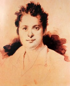 Achille Devéria Balzac jeune lavis