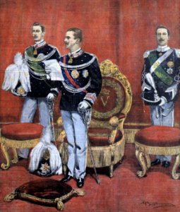 Achille Beltrame, Giuramento di Vittorio Emanuele III in Senato, 11 agosto 1900