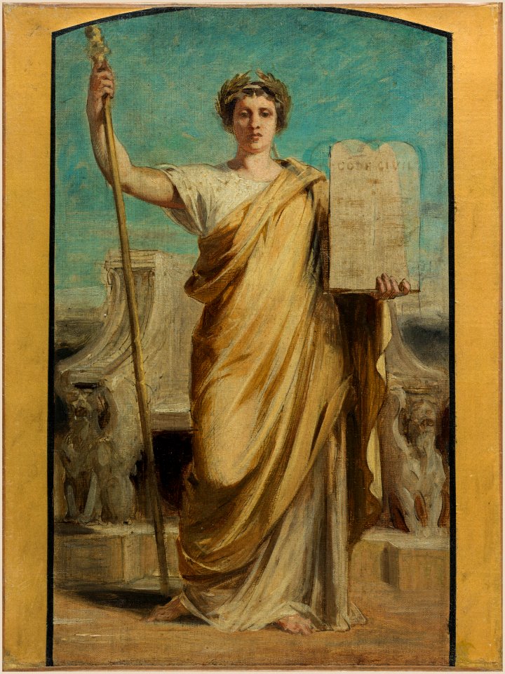 Achille Louis Joseph Sirouy - Esquisse pour la mairie du 3ème arrondissement - La Loi - PPP4267 - Musée des Beaux-Arts de la ville de Paris