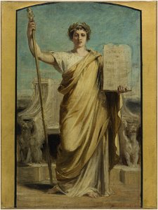 Achille Louis Joseph Sirouy - Esquisse pour la mairie du 3ème arrondissement - La Loi - PPP4267 - Musée des Beaux-Arts de la ville de Paris