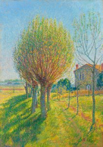 Achille lauge lallee de saules derriere lalouette maison de lartiste120338)
