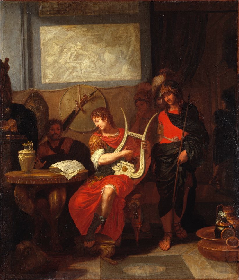 Achilles Playing the Lyre before Patrocles (Gerard de Lairesse) - Nationalmuseum - 17498