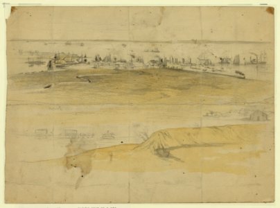 Acquia Creek landing. Depot of supplies for the Army of the Potomac LCCN2004661418