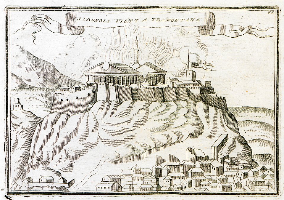 Acropoli visto a Tramontana - Coronelli Vincenzo Maria - 1708