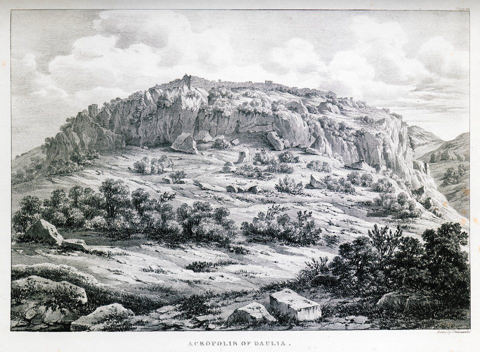 Acropolis if Daulia - Dodwell Edward - 1834